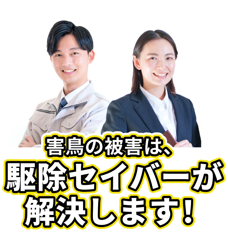 害鳥の被害は、駆除セイバーが解決します!