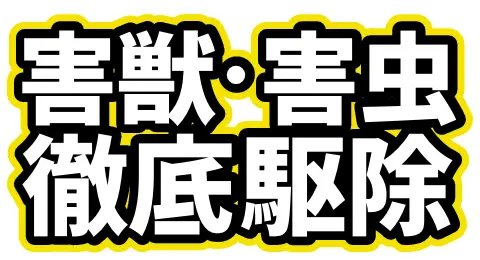 害獣・害虫徹底駆除