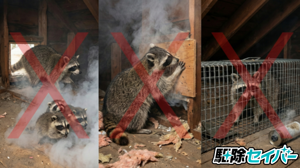 バルサンでのアライグマ駆除