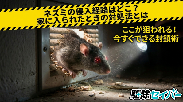 ネズミの侵入経路はどこ？家に入られたときの対処法とは