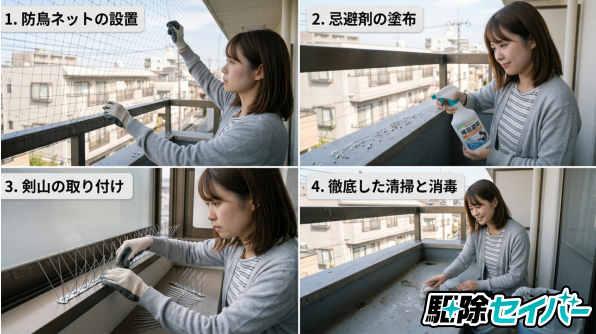 自分でできる効果的なハト駆除の方法4選