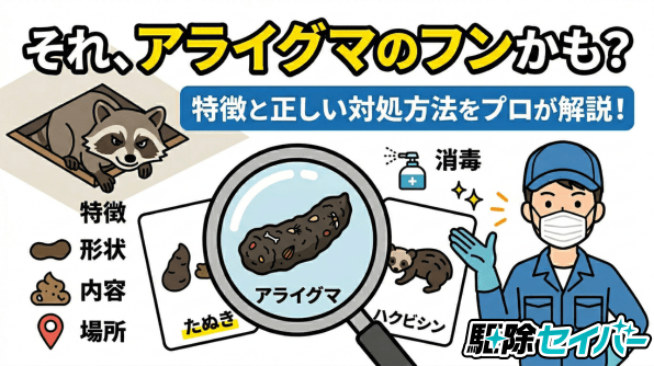 それ、アライグマのフンかも？特徴と正しい対処方法をプロが解説！