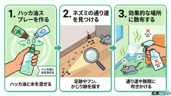 【実践】匂いでネズミを追い出す手順