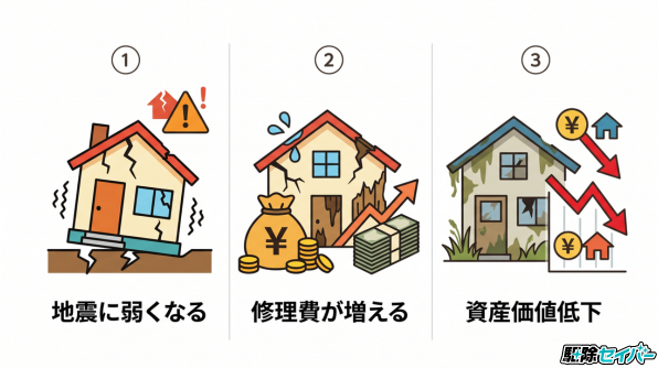 そのまま放置するとどうなる？3つの危険