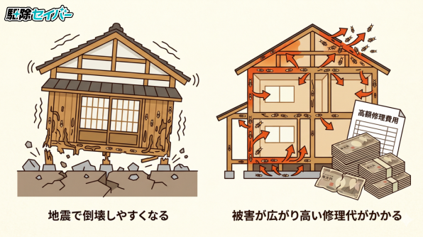 シロアリを放置するリスク