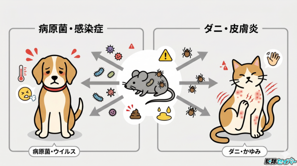 ネズミの放置も危険!ペットへの健康被害
