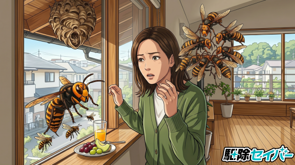 ハチが家に来る原因