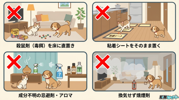 ペットがいる家で「やってはいけない」NG駆除方法