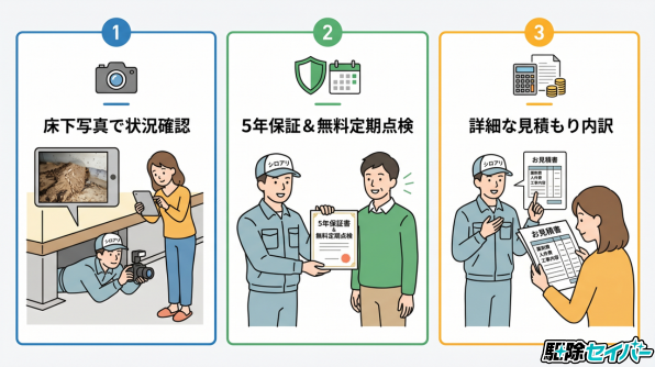 信頼できるシロアリ駆除業者の選び方