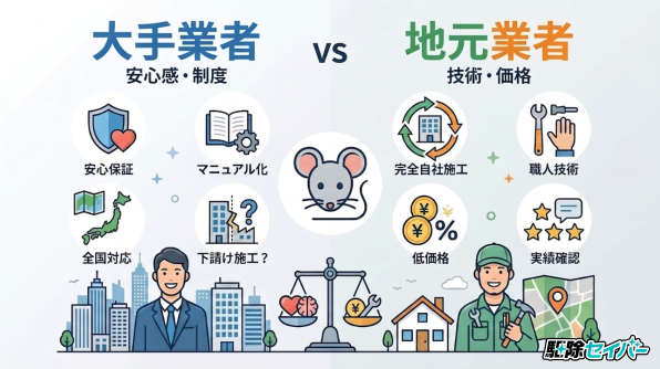 大手VS地元企業。失敗しないための選び方