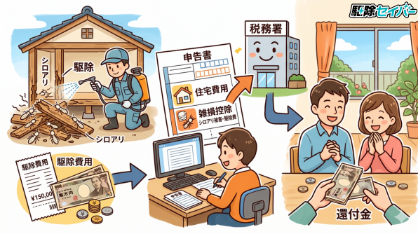 結論!シロアリ駆除の費用は確定申告で一部戻ってくる