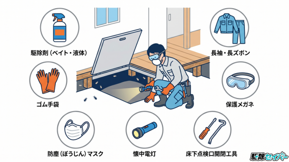 自分でシロアリ駆除するための準備