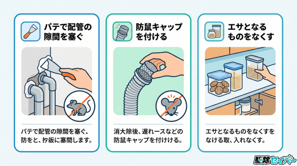 駆除後に必須！ネズミの侵入予防策