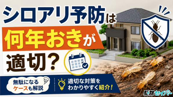 シロアリ予防は何年おきが適切？無駄になるケースや適切な対策を紹介