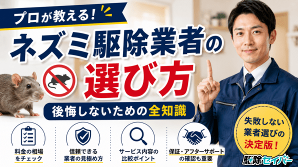 プロが教える！ネズミ駆除業者の選び方｜後悔しないための全知識
